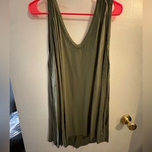 Green tank top